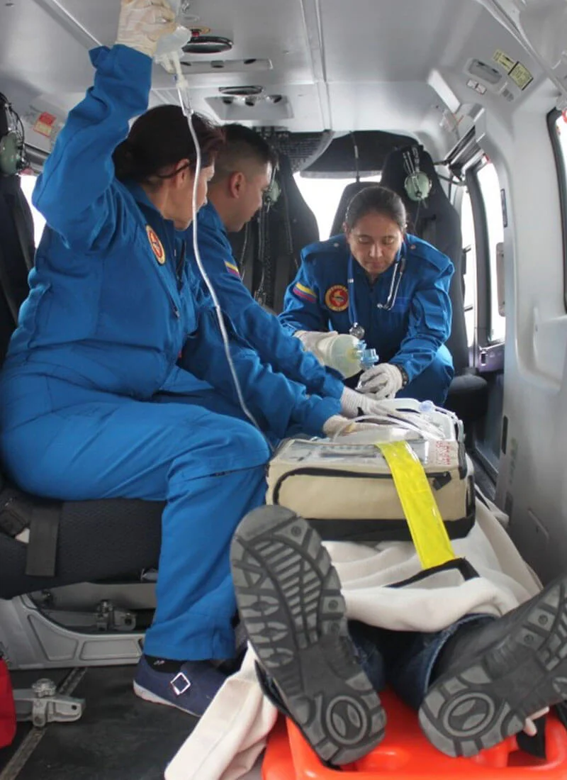 ambulancia aerea helistar